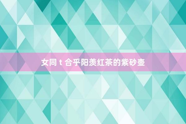 女同 t 合乎阳羡红茶的紫砂壶